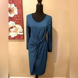 ABLE Teal Srishti Knot Front Dress, size Medium